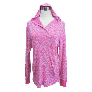 TITLE NINE Themodynamic Top Hoodie Pink Floral